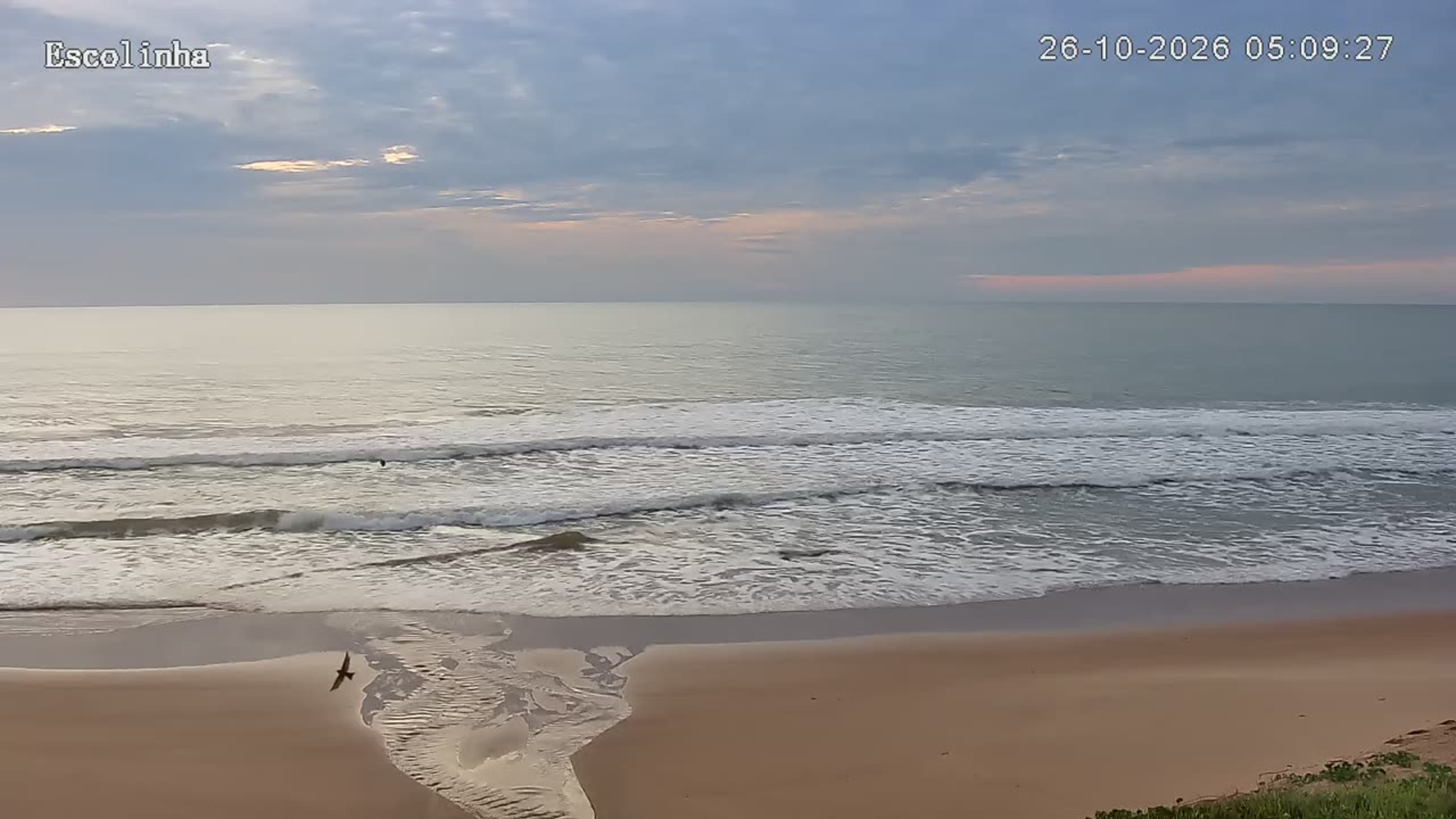 Escolinha, Praia do Ulé, hoje no nascer do sol